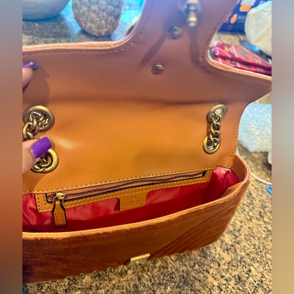 Suede Orange 🍊 Bag Crossbody Bag - Picture 4 of 7